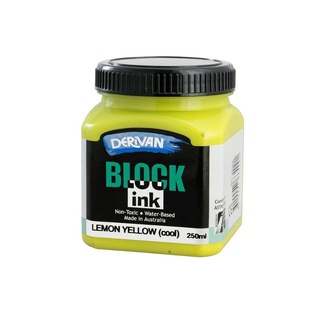 Derivan Block Ink 250ml - Lemon Yellow