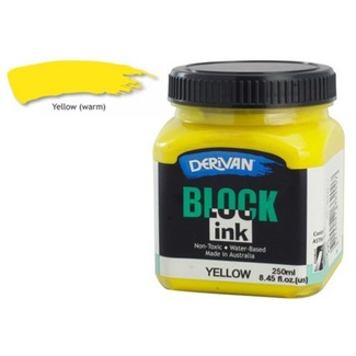 Derivan Block Ink 250ml - Yellow