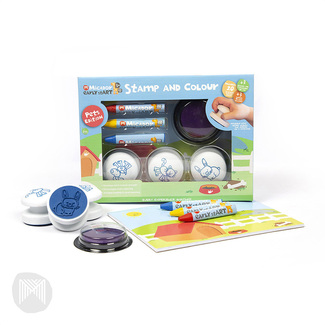 Micador Early Start Stamp and Colour Activity Set - Mini Pets