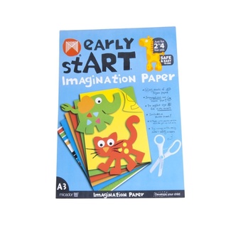 Micador Early Start Imagination Paper Pad - 5 x Colours A3