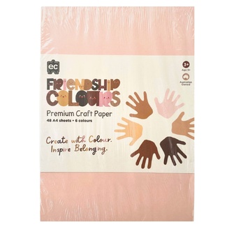 Friendship Colours Premium Craft Paper A4 48 Sheets
