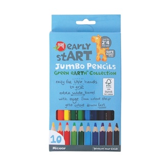 Micador Early Start Green Earth Collection Jumbo Pencils 10pc