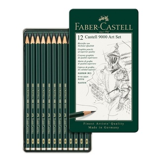 Faber Castell 9000 Graphite Pencil Art Set Tin Of 12