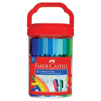 Faber Castell Connector Pen Bucket 50pc