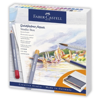 Faber Castell Goldfaber Aqua Watercolour Pencils Studio Box 41pc