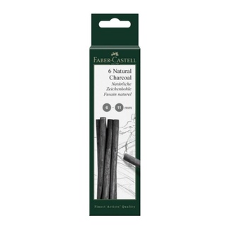 Faber Castell Pitt Natural Charcoal Sticks Asst 6pc