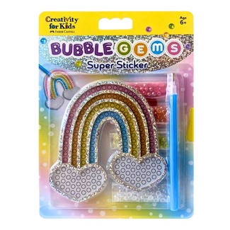 Faber Castell Creativity For Kids Bubble Gems Super Sticker - Rainbow