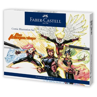 Faber Castell Pitt Artist Brush Pen Comic Illustration Set
