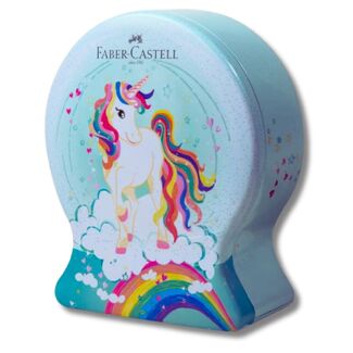 *Faber Castell Connector Pen Gift Set Tin of 33 - Unicorn Snow Globe