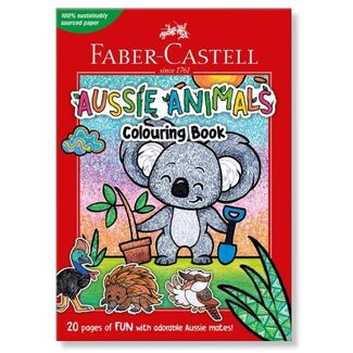 Faber Castell Colouring Book 20 Pages - Aussie Animals
