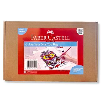 Faber Castell Creative Art Series - Colour Your Own Tote Bag Set