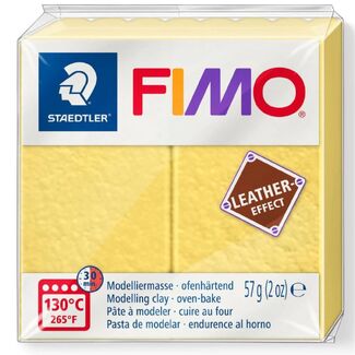 Fimo Leather Effect Polymer Clay  - Saffron Yellow No 109