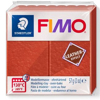 Fimo Leather Effect Polymer Clay  - Rust No 749