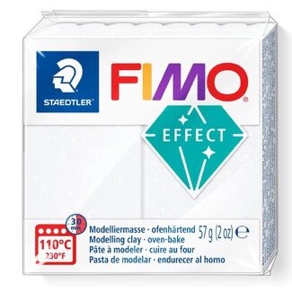 Fimo Effect Polymer Clay  - Glitter White No 52