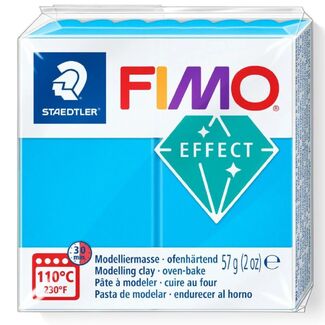 Fimo Effect Polymer Clay  - Translucent Blue No 374