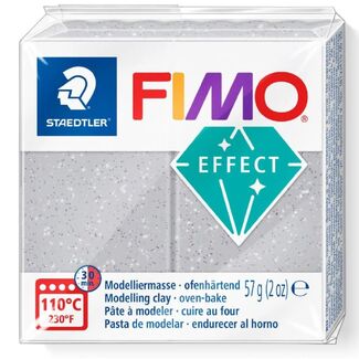 Fimo Effect Polymer Clay  - Glitter Silver No 812