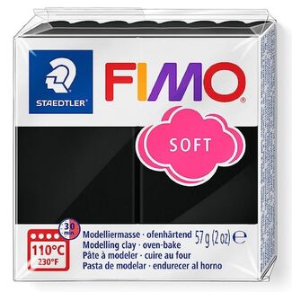 Fimo Soft Polymer Clay  - Black No 9