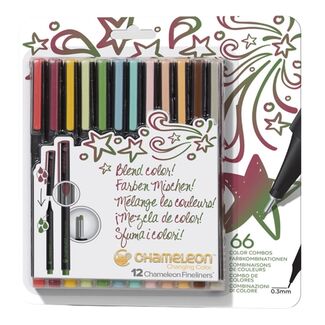 Chameleon Fineliner Set - Designer Colours 12pc