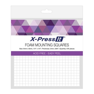 X-Press It Foam Mounting Squares 6 x 6mm 576pc