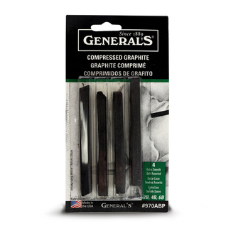 Generals Compressed Graphite Stick Set 4pc