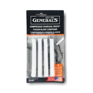 Generals Compressed White Charcoal Set 4pc
