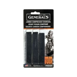 Generals Compressed Jumbo Charcoal Set 3pc