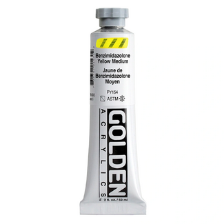 GOLDEN Heavy Body Artist Acrylic Paint 59ml - S3 Benzimidazalone Yellow Medium