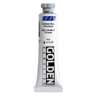 GOLDEN Heavy Body Artist Acrylic Paint 59ml - S7 Cerulean Blue Chromium