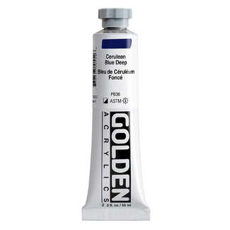 GOLDEN Heavy Body Artist Acrylic Paint 59ml - S9 Cerulean Blue Deep