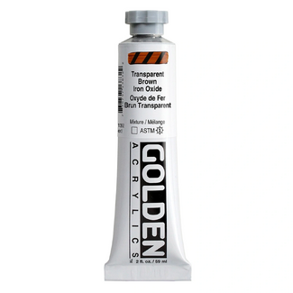 GOLDEN Heavy Body Artist Acrylic Paint 59ml - S3 Trans Brown Iron Oxide