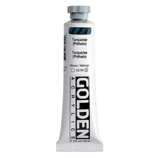 GOLDEN Heavy Body Artist Acrylic Paint 59ml - S4 Turquoise - Phthalo