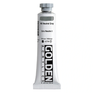 GOLDEN Heavy Body Artist Acrylic Paint 59ml - S1 Neutral Gray N5