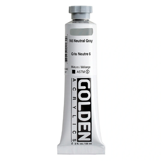 GOLDEN Heavy Body Artist Acrylic Paint 59ml - S1 Neutral Grey N6