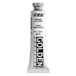 GOLDEN Heavy Body Artist Acrylic Paint 59ml - S5 Iridescent Silver Fine