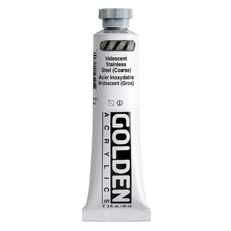 GOLDEN Heavy Body Artist Acrylic Paint 59ml - S5 Iridescent Stainless Steel Coarse
