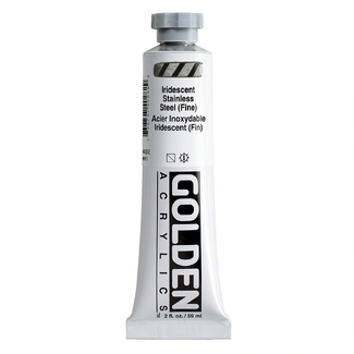 GOLDEN Heavy Body Artist Acrylic Paint 59ml - S5 Iridescent Stainless Steel Fine
