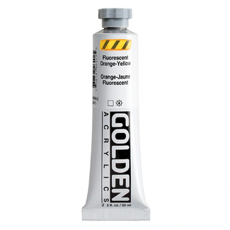 GOLDEN Heavy Body Artist Acrylic Paint 59ml - S5 Fluoro Orange-Yellow