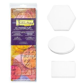 Gel Press Mono Printing Plate Petites - Hexagon/Oval/Rectangle