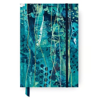 Hardcover Lined Journal A5 120gsm 160 Page - Teal Jungle