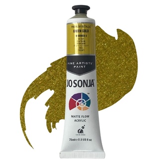Jo Sonja Acrylic Premium Metallic Paint 75ml S3 - Green Gold