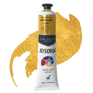 Jo Sonja Acrylic Premium Metallic Paint 75ml S3 - Lustrous Gold