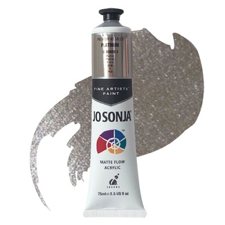 Jo Sonja Acrylic Premium Metallic Paint 75ml S3 - Platinum