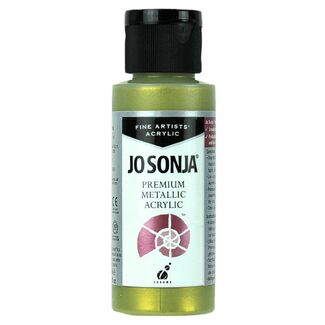 Jo Sonja Acrylic Metallic Paint 60ml - Green Gold