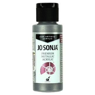 Jo Sonja Acrylic Metallic Paint 60ml - Platinum