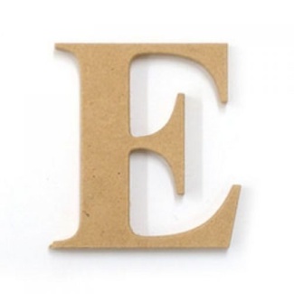 Kaisercraft Large Wooden Letter - E  (Approx 9 x 10cm)