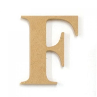 Kaisercraft Large Wooden Letter - F  (Approx 9 x 10cm)