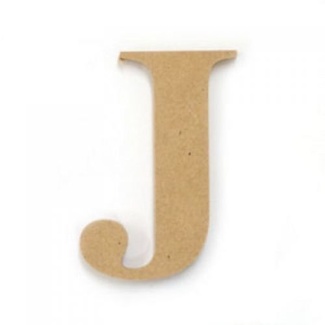 *Kaisercraft Large Wooden Letter - J  (Approx 9 x 10cm)