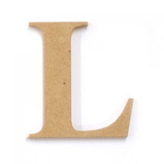 Kaisercraft Large Wooden Letter - L  (Approx 9 x 10cm)