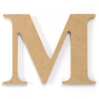 *Kaisercraft Large Wooden Letter - M  (Approx 9 x 10cm)