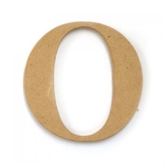 *Kaisercraft Large Wooden Letter - O  (Approx 9 x 10cm)